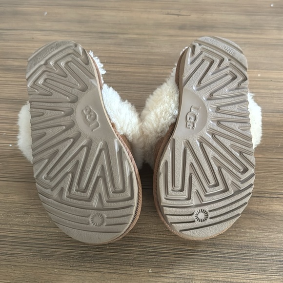 UGG Kids' Cozy II Suede Slip-On Slippers Toddler Size 10 Chestnut - Picture 8 of 11